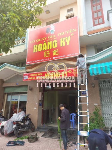 Thi công bảng hiệu hộp đèn in UV cao cấp